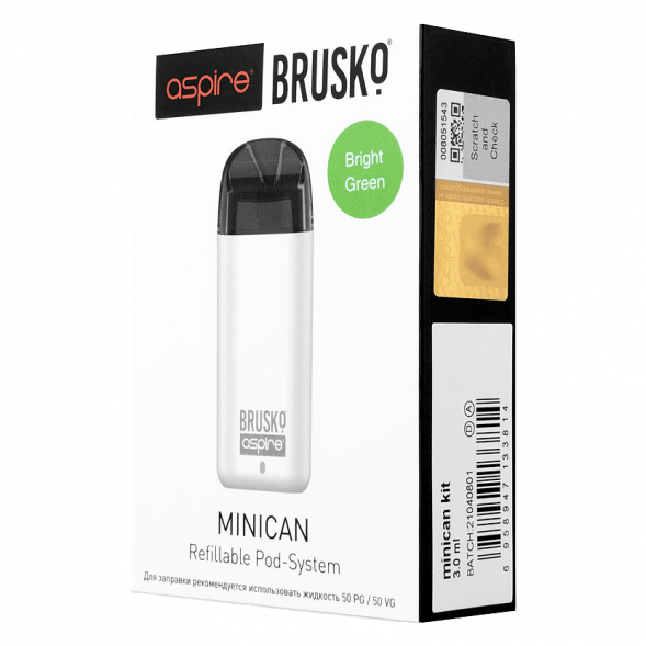 Электронная сигарета Brusko - Minican (350 mAh, Светло-Зелёный) купить в Краснодаре