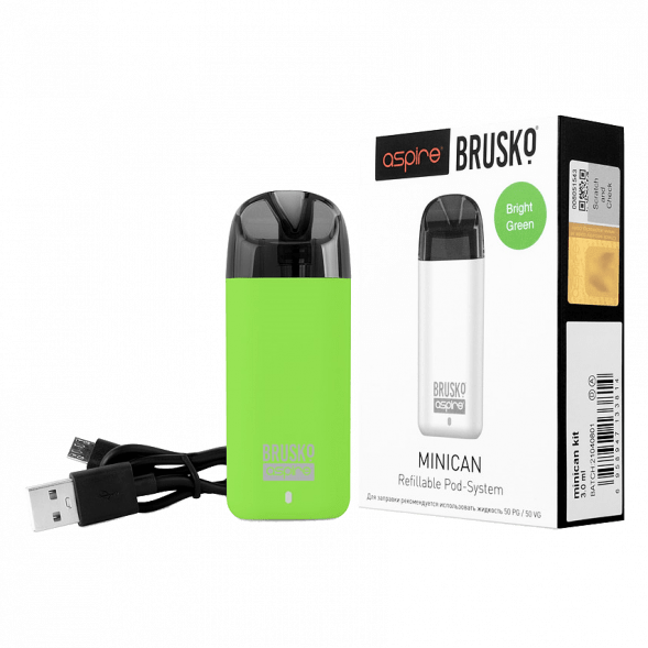 Электронная сигарета Brusko - Minican (350 mAh, Светло-Зелёный) купить в Краснодаре