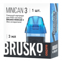 Сменный картридж Brusko - Minican 3 (Синий, без испарителя)