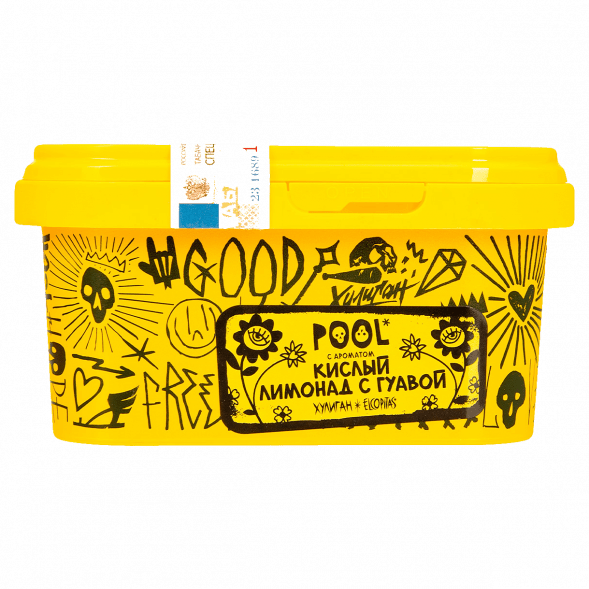 Табак Хулиган - POOL (Кислый Лимонад с Гуавой, 200 грамм) купить в Краснодаре