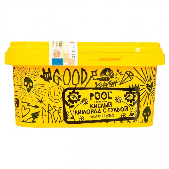 Табак Хулиган - POOL (Кислый Лимонад с Гуавой, 200 грамм) купить в Краснодаре