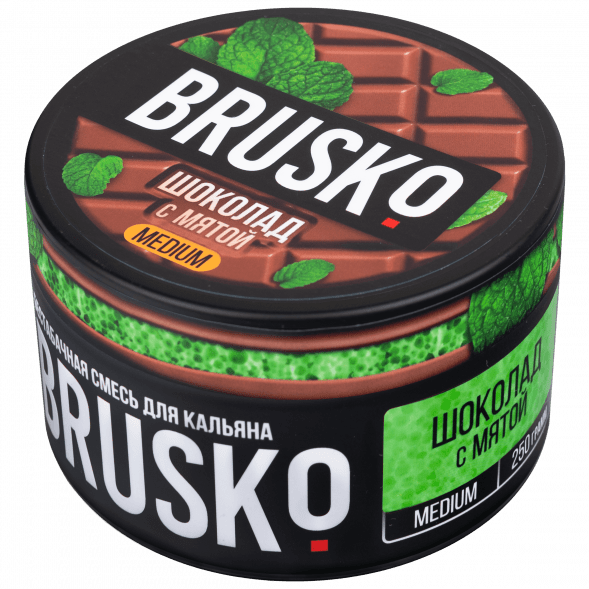 Смесь Brusko Medium - Шоколад с Мятой (250 грамм) купить в Краснодаре