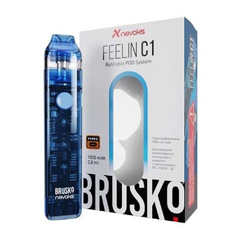 Электронная сигарета Brusko - Feelin C1 (Голубой) купить в Краснодаре