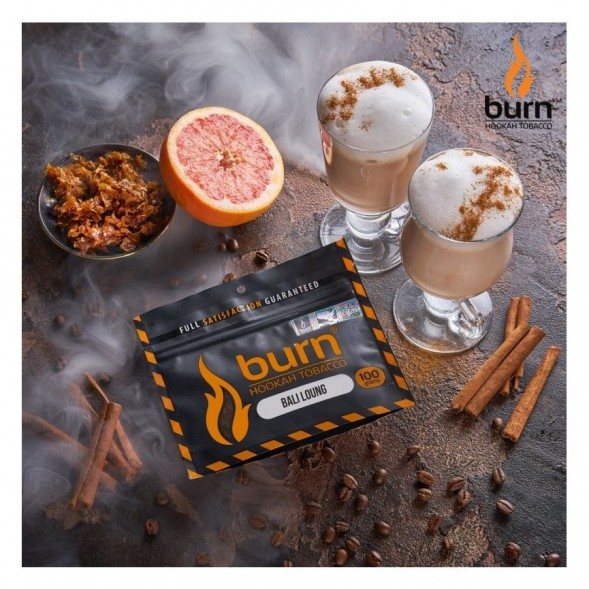 Табак Burn - Bali Lounge (Латте и Грейпфрут, 100 грамм) купить в Краснодаре