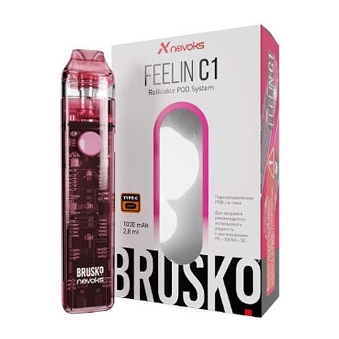 Электронная сигарета Brusko - Feelin C1 (Розовый) купить в Краснодаре