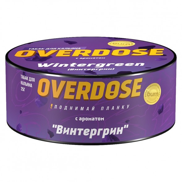 Табак Overdose - Wintergreen (Винтергрин, 25 грамм) купить в Краснодаре