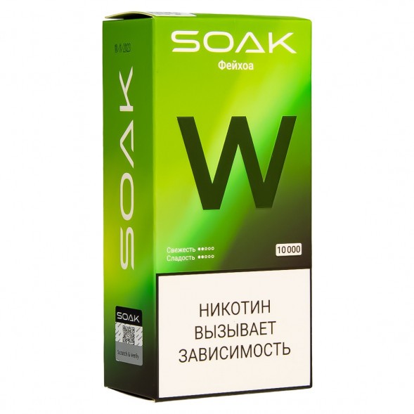SOAK W - Фейхоа (10000 затяжек) купить в Краснодаре