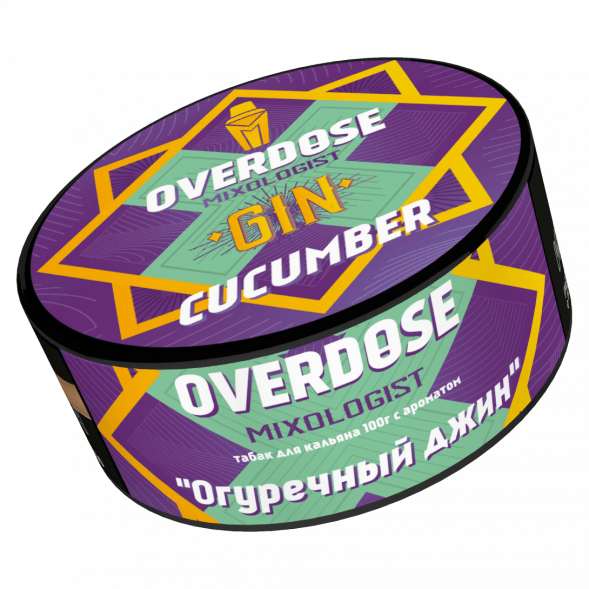 Табак Overdose - Gin Cucumber (Огуречный Джин, 100 грамм) купить в Краснодаре