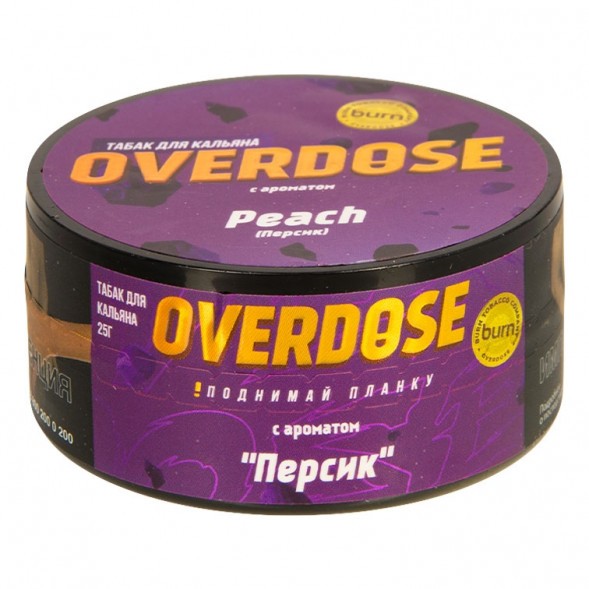 Табак Overdose - Peach (Персик, 25 грамм) купить в Краснодаре