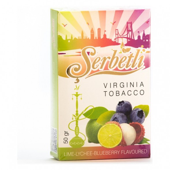 Табак Serbetli - Lime Lychee Blueberry (Личи Голубика Лайм, 50 грамм, Акциз) купить в Краснодаре