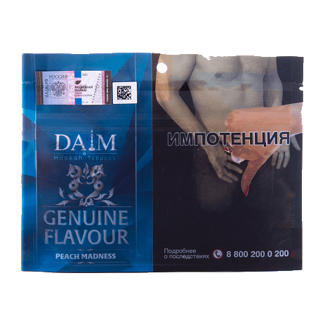 Табак Daim - Peach Madness (Персиковое Безумие, 100 грамм) купить в Краснодаре