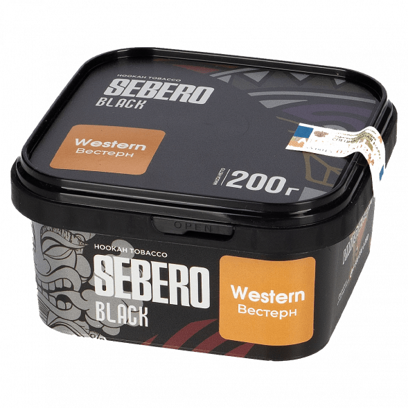Табак Sebero Black - Western (Вестерн, 200 грамм) купить в Краснодаре