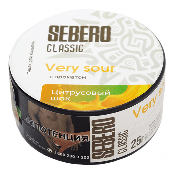 Табак Sebero - Very Sour (Цитрусовый Шок, 25 грамм) купить в Краснодаре