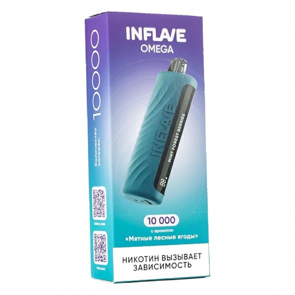 INFLAVE OMEGA - Мятные Лесные Ягоды (Mint Forest Berries, 10000 затяжек) купить в Краснодаре