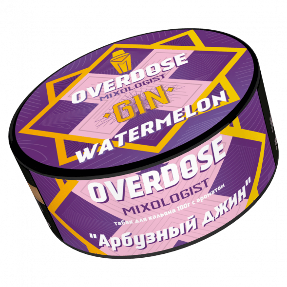 Табак Overdose - Gin Watermelon (Арбузный Джин, 100 грамм) купить в Краснодаре