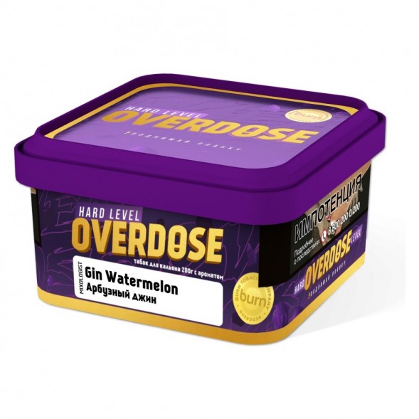Табак Overdose - Gin Watermelon (Арбузный Джин, 200 грамм) купить в Краснодаре
