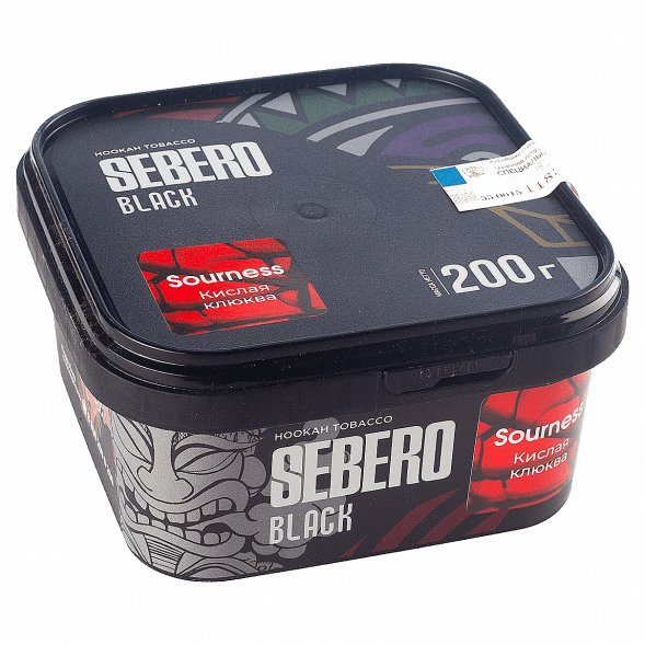 Табак Sebero Black - Sourness (Кислая Клюква, 200 грамм) купить в Краснодаре