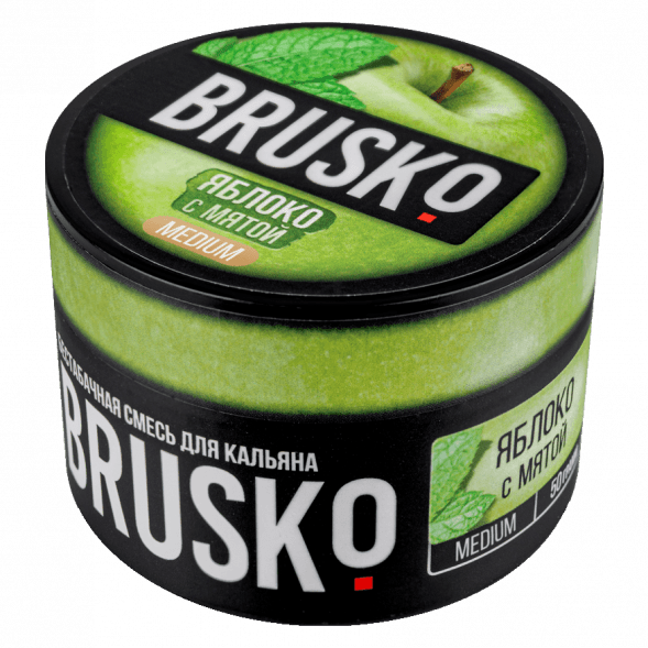 Смесь Brusko Medium - Яблоко с Мятой (50 грамм) купить в Краснодаре