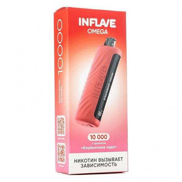 INFLAVE OMEGA - Клубничное Чудо (Strawberry Dream, 10000 затяжек) купить в Краснодаре