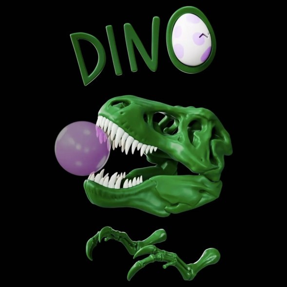 Табак Хулиган Hard - DINO (Мятная Жвачка, 200 грамм) купить в Краснодаре