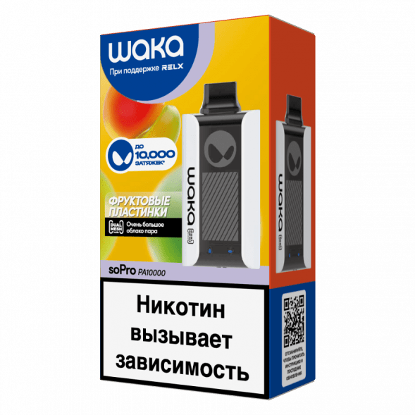 WAKA - Фруктовые Пластинки (10000 затяжек) купить в Краснодаре