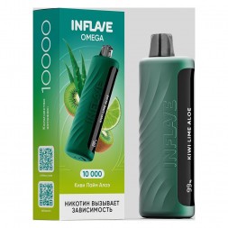 INFLAVE OMEGA - Киви Лайм Алоэ (Kiwi Lime Aloe, 10000 затяжек)