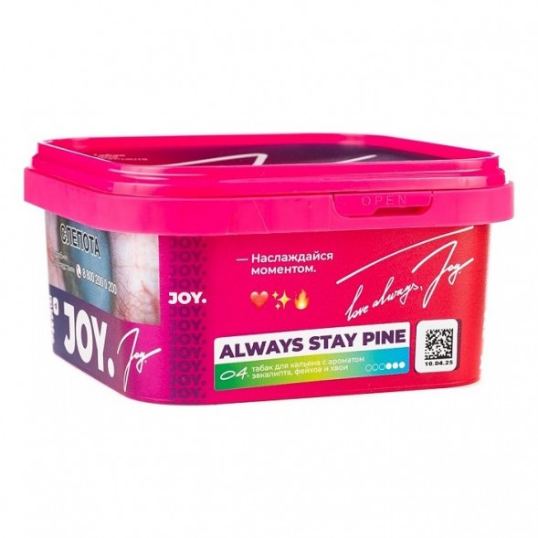 Табак Joy - Always Stay Pine (Эвкалипт, Фейхоа и Хвоя, 200 грамм) купить в Краснодаре