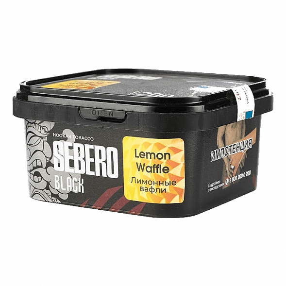 Табак Sebero Black - Lemon Waffle (Лимонные Вафли, 200 грамм) купить в Краснодаре