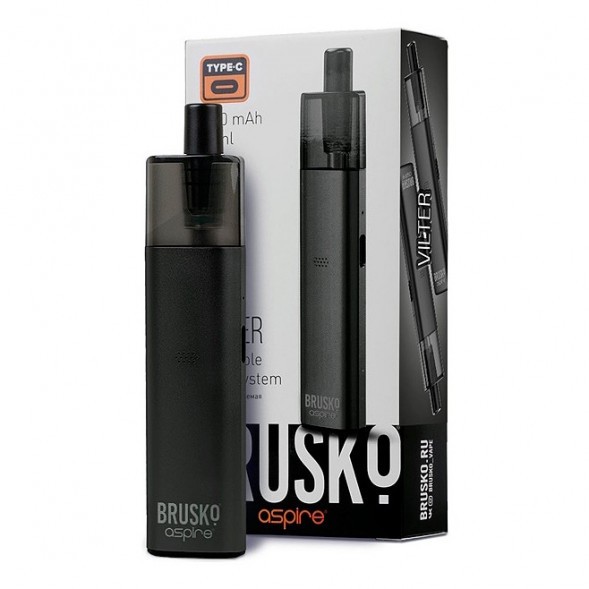 Электронная сигарета Brusko - Vilter (Чёрный) купить в Краснодаре