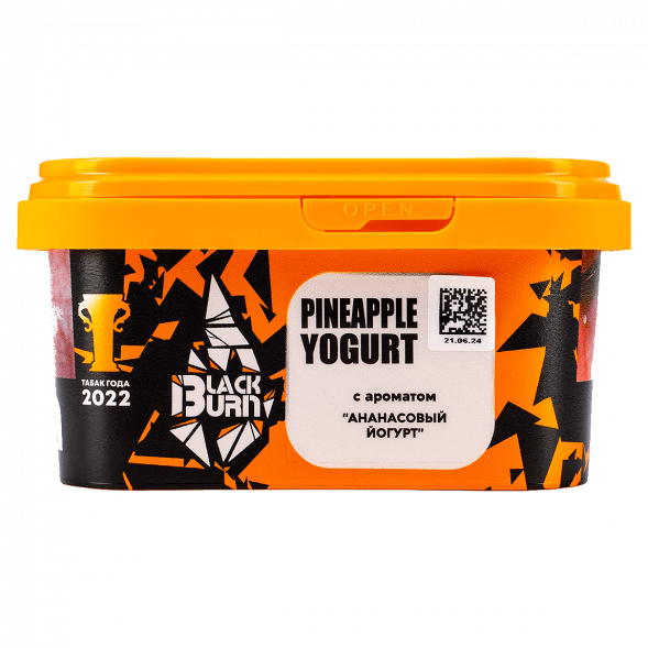 Табак BlackBurn - Pineapple Yogurt (Ананасовый Йогурт, 200 грамм) купить в Краснодаре