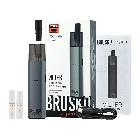 Электронная сигарета Brusko - Vilter (Серый) купить в Краснодаре