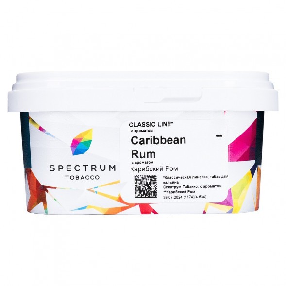Табак Spectrum - Caribbean Rum (Карибский Ром, 200 грамм) купить в Краснодаре
