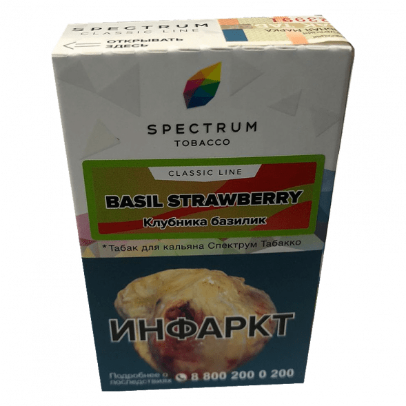 Табак Spectrum - Basil Strawberry (Клубника Базилик, 25 грамм) купить в Краснодаре