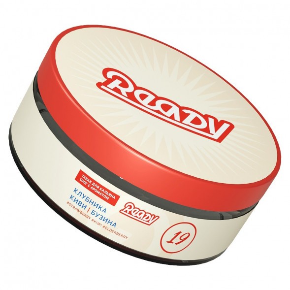 Табак Ready - №19 Kiwinika /Strawberry, Elderberry, Kiwi (Клубника, Киви, Бузина, 100 грамм) купить в Краснодаре