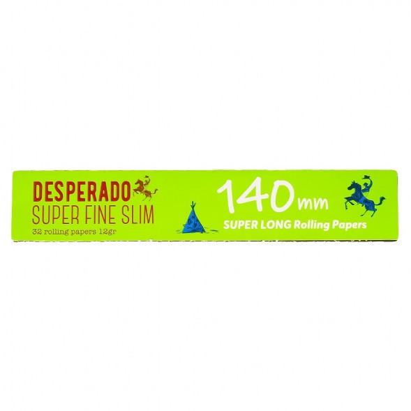 Бумага для самокруток Desperado - Super Fine Slim Super Long 140мм (32 штук) купить в Краснодаре