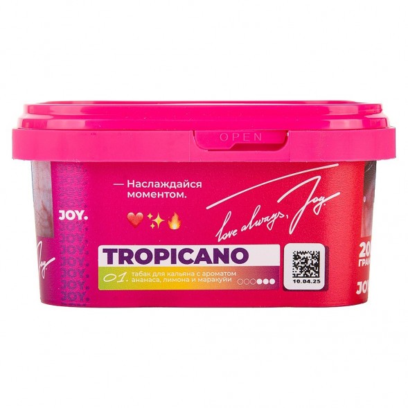 Табак Joy - Tropicano (Ананас, Лимон и Маракуйя, 200 грамм) купить в Краснодаре