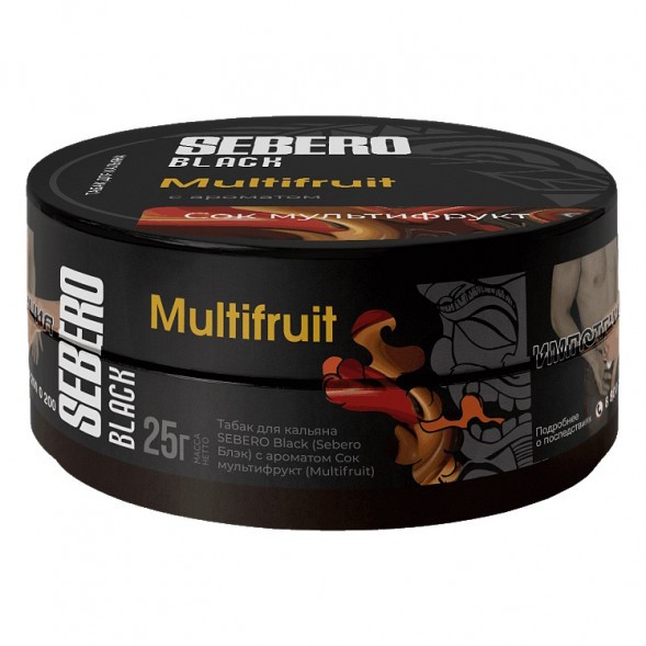 Табак Sebero Black - Multifruit (Сок Мультифрукт, 25 грамм) купить в Краснодаре