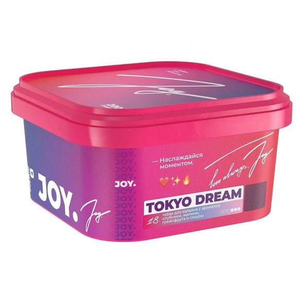 Табак Joy - Tokyo Dream (Клубника, Малина, Грейпфрут и Сакура, 200 грамм) купить в Краснодаре