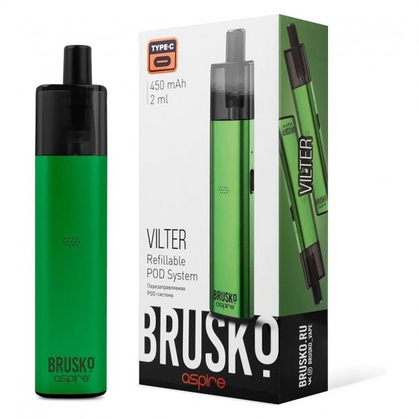 Электронная сигарета Brusko - Vilter (Светло-Зелёный) купить в Краснодаре