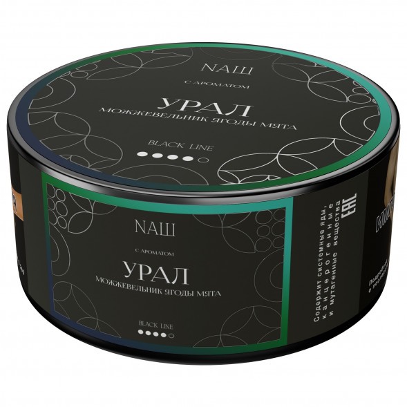 Табак NАШ BLACK - Урал (Можжевельник, Ягоды, Мята, 100 грамм) купить в Краснодаре