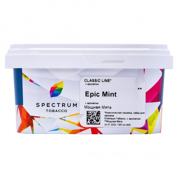 Табак Spectrum - Epic Mint (Мощная Мята, 200 грамм) купить в Краснодаре