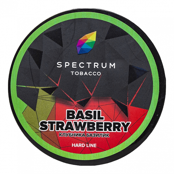 Табак Spectrum Hard - Basil Strawberry (Клубника Базилик, 100 грамм) купить в Краснодаре