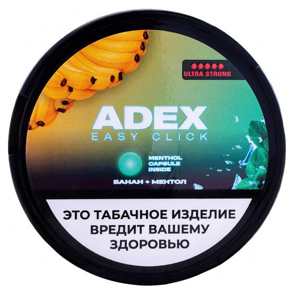 Табак жевательный ADEX ULTRA STRONG WIDE Click - Банан Ментол купить в Краснодаре