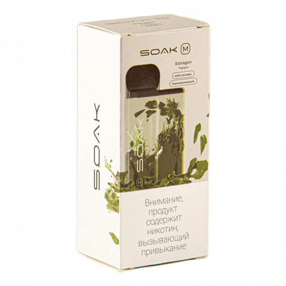 SOAK M - Estragon (Тархун, 4000 затяжек) купить в Краснодаре