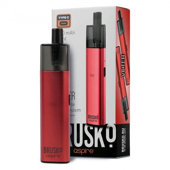 Электронная сигарета Brusko - Vilter (Красный) купить в Краснодаре