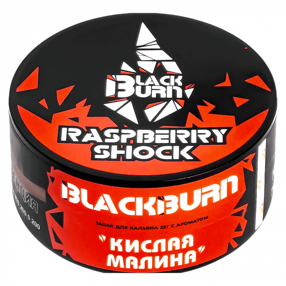 Табак BlackBurn - Raspberry Shock (Кислая Малина, 25 грамм) купить в Краснодаре