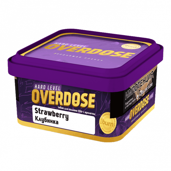 Табак Overdose - Strawberry (Клубника, 200 грамм) купить в Краснодаре