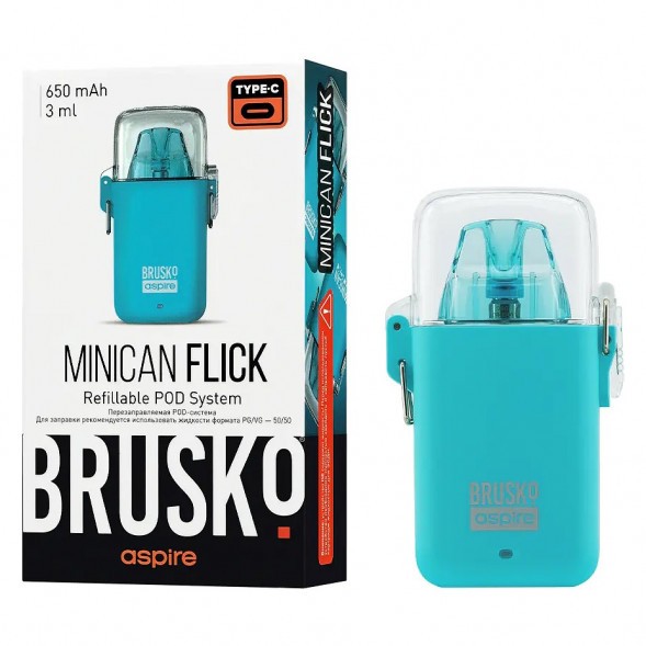 Электронная сигарета Brusko - Minican Flick (Голубой) купить в Краснодаре
