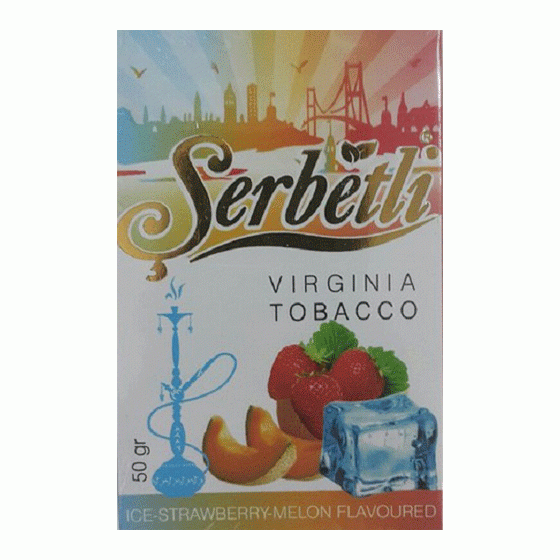 Табак Serbetli - Ice Strawberry Melon (Дыня Клубника со Льдом, 50 грамм, Акциз) купить в Краснодаре