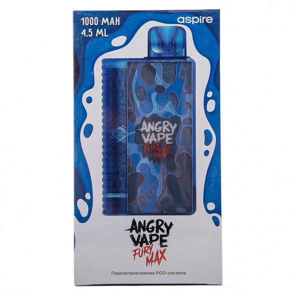 Электронная сигарета Brusko - Angry Vape Fury Max (Синий) купить в Краснодаре
